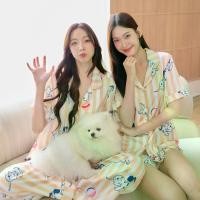 ราคา (A) ชุดนอน Muslin Pajamas Silk Satin รุ่น Puppy Love Sleepwear (N5100 T5100) | ชุดนอนผู้หญิง (1729668396585814929)