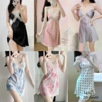 ราคา sexy pajamasชุดนอนสตรี ชุดนอน sexy ชุดพริตตี้ คอวี ผ้าใส่สบาย มีหลายสีให้เลือก ส่งไวจากไทย แนะนำ (1732042192625632783)
