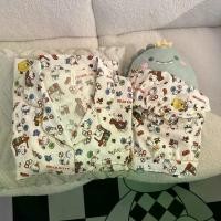 ราคา ชุดนอนคิตตี้น่ารักสำหรับผู้หญิง, เส้นด้ายฝ้ายเมฆรู้สึก, ชุดฤดูร้อนใหม่, แขนสั้น, บาง, สไตล์หวาน, ชุดอยู่บ้านลำลอง [NEW] ชุดนอนสตรี แขนสั้น+ขาสั้น ผ้านุ่ม ลายน่ารัก ผ้าเซเปนเนส ชุ (1732104830584390854)