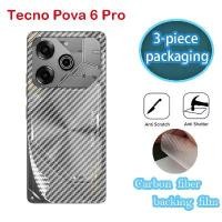 ราคา ฟิล์มหลังแบบด้าน แพ็คเกจ 3 ชิ้น สำหรับ Tecno Pova 6 Pro 5G, Pova 6 Neo และ Pova6 2024, ฟิล์มกันรอยโทรศัพท์คาร์บอนไฟเบอร์, นุ่มใส หน้าจอ (1730730926148585487)