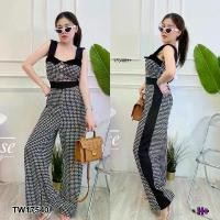ราคา The Perfect Ladies ชุดจั๊มสูท JUMPSUIT จัมสูทแขนกุดขายาว ชิโนริแถบข้าง (1729627055981824450)