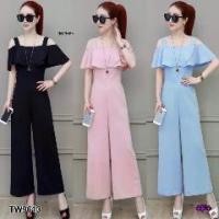 ราคา KT9613จั้มสูทสายเดี่ยวอกระบายSingle strap jumpsuit with vent chest (1730254796269127859)