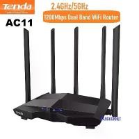 ราคา [พร้อมส่ง] Tenda AC11 1200Mbps 2.4GHz/5GHz Dual Band WiFi Router Wireless Repeater for Tenda เราเตอร์ไร้สาย (1732043203608020755)