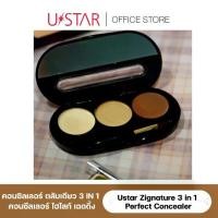 ราคา Ustar Zignature 3 in 1 Perfect Concealer Cosmetics ผู้หญิง เครื่องสำอาง ไฮไลท์ เฉดดิ้ง คอนซิลเลอร์ (1729762212670639080)