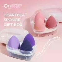 ราคา Oni 3 Pcs Makeup Heartbeat Sponge Gift Box Heart Shaped Case Storage พัฟแต่งหน้า พัฟไข่ พัพแต่งหน้า บัฟแต่งหน้า คําแนะนําการขายที่ร้อนแรงในเดือนนี้ (1731992745668740502)