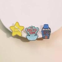 ราคา เข็มกลัดการ์ตูน Sponge Bob Series, การออกแบบสร้างสรรค์, เปลือกโลกใต้น้ำ, การออกแบบปลาดาว, ป้ายโลหะ, อุปกรณ์เสื้อผ้า, ของขวัญเครื่องประดับ (1731994506716089306)
