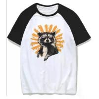 ราคา เสื้อยืดผู้ชาย ลาย Raccoon On Bicycle สไตล์สตรีท เสื้อยืดญี่ปุ่น เสื้อผ้าผู้ชายลายกราฟฟิก (1731938068913621704)