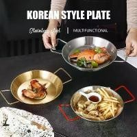 ราคา จานฟาสฟู๊ด สไตล์เกาหลี หนา ทำจากสแตนเลส เหมาะสำหรับอาหารทะเล จานแห้ง จานใบบิน จานsnack ชุดจานเกาหลี ช้อนส้อมที่สวยงาม จาน Arcopal เครื่องใช้บนโต๊ะอาหาร จาน กระเบื้อง ยกโหล (1731941762983954548)