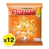 ราคา คอนเน่ ข้าวโพดอบกรอบ รสดั้งเดิม 14 ก. x 12 / CORNAE Corn Snack Original 14 g x 12 (1729619460012280390)
