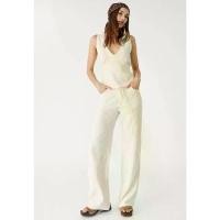 ราคา STRADIVARIUS กางเกงขายาว เอวสูง ทรงกระบอกตรง LINEN BLEND EMBROIDERED STRAIGHT-LEG TROUSERS (C0906) ขายดีประจำเดือนนี้ (1732138489950143722)