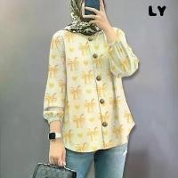 ราคา เสื้อผ้าผู้หญิงมุสลิม ลายสก๊อตลายทาง สไตล์ 2025 Baju เสื้อแขนยาวพิมพ์ลายโบว์มุสลิม สำหรับผู้หญิง กระดุมปิด เสื้อ คอปาด premium linen เสื้อ พื้นเมือง เสื้อ พื้นเมือง เหนือ เส (1731210937097619440)