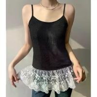 ราคา เสื้อชั้นใน สไตล์หวาน ขอบลูกไม้ ชั้น สำหรับผู้หญิง ฤดูใบไม้ผลิและฤดูร้อน มาใหม่ สไตล์เสื้อสวมหัว อเนกประสงค์ และมีสไตล์ เสื้อกั๊กฐาน Ins เสื้อ โชว์ หลัง เสื้อกล้าม มี บรา เสื้อ (1732306813985327201)