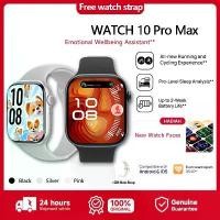 ราคา [100%Ori]New Watch 10 Pro Max Smartwatch-Like 2.3 นิ้ว กันน้ำระดับ IP68 รองรับการชาร์จไร้สาย NFC หน้าปัดทรงกลม หน้าปัดทรงกลมพร้อมวอลเปเปอร์สำหรับมือถือ Bluetooth สำหรับผู้หญิง กี (1732435747050980917)