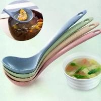 ราคา กระบวยทัพพี ช้อนซุป ช้อนตักซุป สําหรับตักซุป Plastic spoon จากวัสดุธรรมชาติ (1730621786179144342)