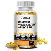 ราคา Daitea Calcium + Magnesium + Zinc & D3 Dietary Supplement Capsules - Contains Phosphorus, Magnesium, ZinC -Supports Bone, Teeth, Muscle Health. Supports immune system health. (1730195232812141170)