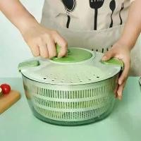 ราคา ชุดตะกร้าล้างผักทำสลัด มีตะแกรงสะเด็ดน้ำ ผักทำสลัดอย่างดี ที่สลัดน้ำออกจากผัก ที่สลัดน้ำผักHousehold vegetable (1732169832570193326)