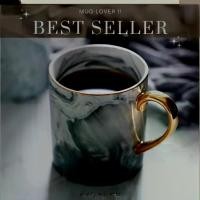 ราคา แก้วน้ำ แก้วหินอ่อน Luxe Marble Mug ขอบทองสุดหรู รังสรรค์การดื่มสุดโรแมนติก แก้วสวย แก้วกาแฟ (1729632755600165337)