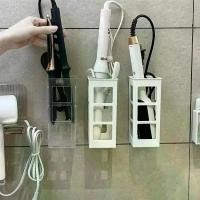 ราคา ที่วางไดร์เป่าผมในห้องน้ำ ติดผนัง พร้อมกล่องเก็บของ ราวแขวน ชั้นวางพลาสติกม้วนผม ชั้นวางของในห้องน้ำ (1731821521526032279)