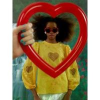 ราคา Kloset Design Embroidered Openwork Blouse SS24-T022 เสื้อแขนยาวปักลายดอกไม้และฉลุหัวใจเว้าอก (1731112194881325260)