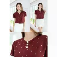 ราคา Narinari : MT0301 Triple Button Blouse เสื้ออก54นิ้ว คอบัวลายสก็อต เสื้ออก 60 นิ้วไซซ์ใหญ่ เสื้อผ้าผู้ใหญ่รุ่นแม่อายุ 60 เรียบๆ (1731798892433409810)