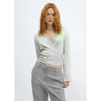 ราคา [MANGO]SHIRT MOLINA / เสื้อเชิ้ต Lace-up wrap blouse รุ่น MOLINA Ref: 57095977-PL (1732437067281041209)