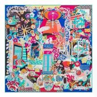 ราคา WFLSBT COD Jim Thompson Surawong Silk Twill Scarf - Blue (1732298875141392145)