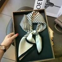 ราคา Silk Scarf Square Scarf High-End Korean Fashion Versatile Professional Imitation Silk Small Scarf Retro Printed Silk Scarf for Women (1732229881964889796)