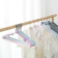 ราคา ไม้แขวนเสื้อสแตนเลส ไม้แขวนสแตนเลส ไม้แขวนเสื้อ Hanger ยกแพ็ค 10ชิ้น มีร่องกันผ้าหล่น 40cm แขวนผ้า (1730591297749158312)