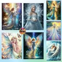 ราคา Diamond Painting 5D DIY Angel นางฟ้า ครอสติสคริสตัล 5 มิติ ปักครอสติส ภาพติดเพชร ตกแต่งผนัง รูปภาพ ขนาด WxH 30x40 cm. คลังสินค้า (1731636845809994743)