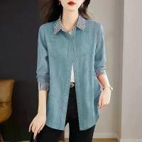 ราคา เสื้อเชิ้ตผ้าฝ้าย พลัสไซส์ สำหรับผู้หญิง ฤดูใบไม้ผลิ ฤดูใบไม้ร่วง ปี 2025 สไตล์ลำลองใหม่ ทรงหลวม เสื้อเบลาส์แขนยาว เสื้อ เชิ้ต ยูนิโคล่ เสื้อ เชิ้ต ยูนิโคล่ (1731727386108594005)