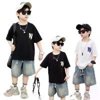 ราคา เสื้อยืดแขนสั้นเด็ก, เสื้อผ้าฤดูร้อน, ผ้าฝ้ายแท้, สไตล์ A-Class, เสื้อกีฬาฐานหน้าใหม่ ชุด ฮาวาย กางเกง นัก เรียน ผู้ ชาย ผ้า ลีวาย เสื้อ น้อม จิตร พละ ศูนย์เด็กเล็ก อนุบาล หล่อๆ (1731402992829695816)