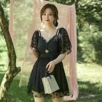 ราคา 【SALE】พร้อมส่งในไทย ชุดว่ายน้ำไซส์ใหญ่ ชุดว่ายน้ำสาวอวบ ชุดว่ายน้ำบิ๊กไซส์ ชุดว่ายน้ำคนอ้วน ชุดว่ายน้ำพรางหุ่น swimsuit BIG SIZE (9493) (1731831117446809150)