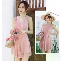 ราคา ฤดูร้อน ชุดว่ายน้ำเซ็กซี่ 3 สี (ดำ/ชมพู/เหลือง) ชุดว่ายน้ำหน้าร้อน swimsuit (1731458590569104789)