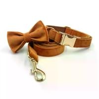 ราคา ชุดปลอกคอสุนัขสีน้ำตาลแบบสั่งทำพิเศษ 3 ชิ้น พร้อมปลอกคอ สายจูง และเครื่องประดับที่ออกแบบเอง ปลอกคอผ้ากำมะหยี่นุ่มสำหรับชิวาวา ปั๊ก ลาบราดอร์ รีทรีฟเวอร์ เป็นต้น (1730651564807981111)