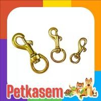 ราคา [COD] เพ็ทเกษม ตะขอทองเหลืองแท้ อย่างหนา คล้องโซ่ สายจูง เชือกรัด มี 3 ขนาด (1732236545569359539)