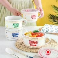 ราคา [COD] ถ้วยเซรามิก ชาม ลายnoodles มาม่า ถ้วยใส่มาม่าพร้อมฝา เข้าไมโครเวฟได้ (1732270835916572064)