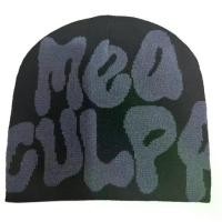 ราคา หมวกบีนนี่พิมพ์ลายตัวอักษร, Mea Culpa Beanie, ของเลียนแบบ Y2K, หมวกไหมพรม, หมวกไหมพรมถัก, หมวกไหมพรม Slouchy (1730746476264000495)