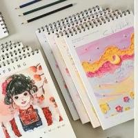 ราคา 【COD】 A1 สมุดวาดรูป A4 ไม่มีเส้น ดอกไม้ 45 Pages 100 G สมุดวาดภาพ สมุดสเก็ต ปกลายการ์ตูน A4 drawing (1732133413148198434)