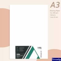 ราคา Delta กระดาษวาดเขียน 100ปอนด์ หนา 200gsm A3 ผิวหยาบ *บรรจุ 50แผ่น* เดลต้า Drawing Paper กระดาษวาดรูป วาดเขียน กระดาษ (1732092666157958906)