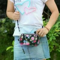 ราคา VTGNYP 【Great value 】 women's 3 layer handbag zipper waterproof long canvas smartphone large capacity waterproof bag 3 layer zipper canvas durable-carry a convenient phone! คลังสินค้า (173211754085230