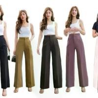 ราคา Manissa :ก11 กางเกงเอวสูงขากระบอกใหญ่ Basic pant ใส่ทำงาน ใส่ไปเที่ยว กางเกงตะขอ (1731448216756849442)