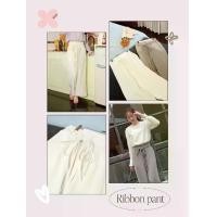ราคา SHUUXME Ribbon pant (กางเกงขายาวเอวสูงพร้อมเข็มขัดโบว์) (1730515007063820453)