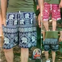 ราคา กางเกงขาสั้น กางเกงลายช้าง ใส่เที่ยวทะเล Elephant pants Thai pants Shorts Short Pant ชาย/หญิง สินค้าดี (1732290288854075924)