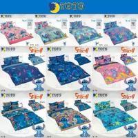 ราคา [ใหม่ 8 ลาย] TOTO ชุดผ้าปูที่นอน+ผ้านวม สติช Stitch #Total โตโต้ ชุดเครื่องนอน ผ้าปู 3.5ฟุต 5ฟุต 6ฟุต ผ้าปูที่นอน ผ้านวม สติทช์ (1729621955191802185)