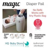 ราคา [COD] Magic Diaper Pail Majestic ถังขยะเก็บกลิ่นภายในบ้าน เก็บกลิ่นได้ถึง 99.99% สามารถใช้ถุงขยะทั่วไปได้ (1731609789425354454)