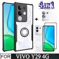 ราคา เคสโทรศัพท์กันกระแทก, Vivo Y29 4G, สำหรับ Vivo Y29, Y39 5G, Y19S, 4 in 1 เลนส์กล้อง, ตัวป้องกันหน้าจอกระจก, พร้อมที่วางโทรศัพท์มือถือ vivo y19s cover เคส วีโว่ 19 กันกระแทก (1732031102953293036)