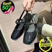 ราคา Elegant.girl รองเท้าแมรี่เจน สำหรับสาวๆ ดีไซน์เรียบหรู รองเท้าแตะรัดส้น รองเท้าแบบสวม กันน้ำ กันลื่น เดินป่า รองเท้าสูง3cm มีให้เลือก4สี 【มาพร้อม ถุงเท้า1คู่】 Mary Jane shoes Min (1732025572338533984)