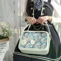 ราคา กระเป๋าสะพายข้าง สไตล์วิทยาเขต กระเป๋าสะพายไหล่เดียว สไตล์ญี่ปุ่น JK โปร่งใส เหมาะสำหรับ Comic Con กระเป๋าสะพายข้างผู้หญิง กระเป๋าสะพายไหล่ กระเป๋าสะพายข้าง กระเป๋าผ้าแคนวาสแบบกำ (1732284308542162497)