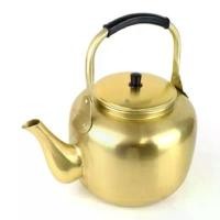 ราคา กาทองเหลืองเกาหลี กามักกอลลี กาน้ำชา aluminum kettle size 1L, 2L 주전자 made in korea (1731876263806404605)
