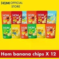 ราคา HOM Banana Chips 12 ซอง HOM Banana Chips Banana Chips with 5 flavors •Spicy Barbecue Flavor (รสบาร์บีคิว) • Corn Cheese Flavor (รสคอร์นชีส) • Japanese Seaweed Flavor (รสสา (1731370208698074619)